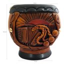 Ver imagem 3 de Cuia Artesanal de Chimarrão Estilo Uruguaia Coquinho Gajeta Gaita Boleadeira