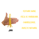 Ver imagem 2 de Cordão de Algodão Trancelim 6mm para Artesanato e Macramê Amarelo 50 Mts