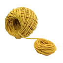 Ver imagem 3 de Cordão de Algodão Trancelim 6mm para Artesanato e Macramê Amarelo 50 Mts