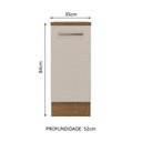 Ver imagem 3 de Balcão 35 Cm 1 Porta Rustic/crema Agata Madesa