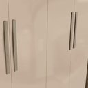Ver imagem 5 de Guarda Roupa Casal com Espelho Kappesberg 5 Portas 4 Gavetas Marrom Bege