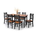 Ver imagem 1 de Conjunto Sala de Jantar e Cozinha Com 6 Cadeiras Madeira Maciça PRETO