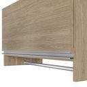 Ver mais imagens de Kit 02 Armários Multiuso Aéreo Cabideiro Grécia L03 Castanho - Lyam Lyam Decor