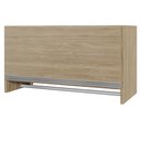 Ver imagem 6 de Kit 02 Armários Multiuso Aéreo Cabideiro Grécia L03 Castanho - Lyam Lyam Decor