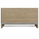 Ver imagem 7 de Kit 02 Armários Multiuso Aéreo Cabideiro Grécia L03 Castanho - Lyam Lyam Decor