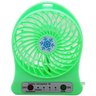 Mini Ventilador Verde bateria Recarregável 3 velocidade - 1