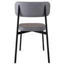 Ver imagem 4 de Cadeira de Jantar Estofada Kit 8 Ella M25 Linho Cinza/preto - Mpozenato