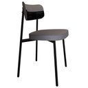 Ver imagem 5 de Cadeira de Jantar Estofada Kit 8 Ella M25 Linho Cinza/preto - Mpozenato