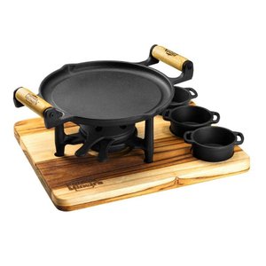 Fogareiro Fogo Forte 03 Molheiras Panela Mineira 22,5x15x5cm