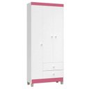 Ver imagem 4 de Cômoda Gaveteiro e Guarda Roupa 3 Portas Ternura Baby Branco Flex – Incorplac