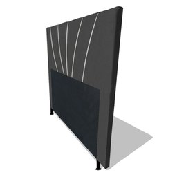 Cabeceira Cama Box Solteiro Dallas 90cm Suede Cinza - Desk Design - 4 Cabeceira Cama Box Solteiro Dallas 90cm Suede Cinza - Desk Design - 4