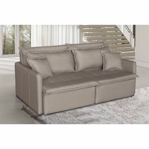 Sofá Cama Dubai 5 Lugares 2,50m Retrátil e Reclinável | Conforto e Design Moderno de Casa Estofados