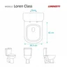 Assento Sanitário Laqueado Soft Close Lorenclass Branco Para vaso Lorenzetti - 3