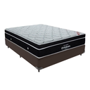 Ver imagem 1 de Cama Box Casal Marrom e Colchão Elegant Superpocket Molas Ensacadas Ortobom