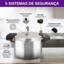 Ver imagem 7 de Panela de Pressão de Alta Capacidade Rochedo Pro 15l