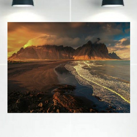 Quadro Decorativo Tela Canvas Paisagens Ref:qbpa34 Lojall 150 X 100 Cm Borda Infinita