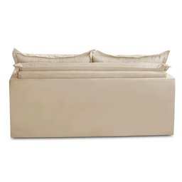 Sofá sem Caixa Retrátil e Reclinável 1,85m com Molas Luzia Suede Bege Madelina Decor - 9