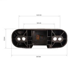 Suporte de Encosto para Cadeira Giratória Preto Frisokar - 5