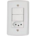 Ver imagem 1 de Conj 4x2 2 Int Paralelos 10 A 250 V 1 Tomada 2p+t 10 A 250 V
