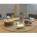 Ver imagem 4 de Centro De Mesa Giratorio Ø800Mm Preto F. Collection Vidro