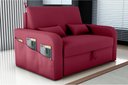 Ver imagem 2 de Sofá Cama 2 Lugares com Bau 1,40 Mts Day Matrix Vinho