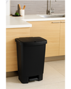 Ver imagem 2 de Lixeira com Pedal 50l Haus Preta - Design e Alta Qualidade
