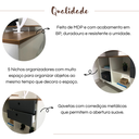 Ver imagem 4 de Conjunto Escritório Home: Escrivaninha 6122 + Estante 5945
