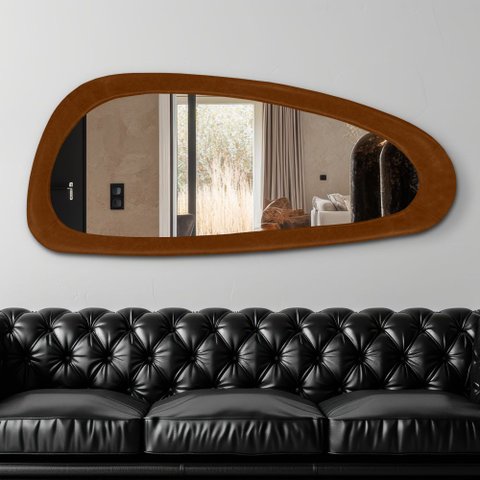 Espelho de Corpo Seraphine Corino 135x60cm Orgânico Marrom