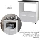 Ver imagem 4 de Balcao com Tampo Cooktop 5 Bocas 75cm 9445 Branco Mobbs