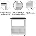 Ver imagem 4 de Balcão Cooktop 2 Portas 4 Bocas MDP com Pés Eliana Savana/Preto
