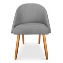 Ver imagem 4 de Kit 06 Cadeiras Jantar Bela Suede Pés Palito Castanho - Pallazio