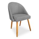 Ver imagem 3 de Kit 06 Cadeiras Jantar Bela Suede Pés Palito Castanho - Pallazio