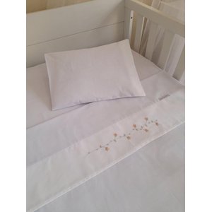Lençol de berço Ramo de Flor Rose