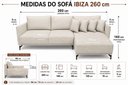 Ver imagem 4 de Sofá Ibiza Linho Bege 2.60m Chaise Lado Direito ou Esquerdo – Design Moderno e Conforto Premium