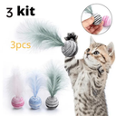 Ver imagem 3 de Brinquedo Bola Estrela com Pena para Gatos