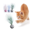 Ver imagem 4 de Brinquedo Bola Estrela com Pena para Gatos