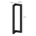 Ver imagem 3 de Pé Mesa Jantar Industrial 73cm Aço Preto