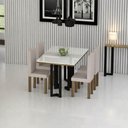 Ver imagem 2 de Pé Mesa Jantar Industrial 73cm Aço Preto