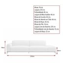 Ver imagem 4 de Sofá Unne 3 Lugares 230cm Terminal Esquerdo Boucle Off White - Sallar Home