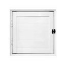 Ver imagem 2 de Portinhola Alumínio Branco Abrigo Lambril Fechada Maxx - 80x80