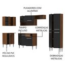 Ver imagem 5 de Armário de Cozinha Completa de Canto 353cm Rustic/Preto Emilly Sun Madesa 01