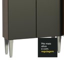 Ver mais imagens de Armário de Cozinha Completa de Canto 353cm Rustic/Preto Emilly Sun Madesa 01