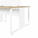 Ver imagem 5 de Mesa de Trabalho Plataforma 4 Lugares 2,40 m X 1,20 m Design Industrial com Caixas de Tomadas