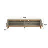 Rack Flip 220cm 4 Portas para Tv até 75 Polegadas Patrimar Cor Off White Cinamomo - 2