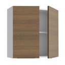 Ver imagem 5 de Armário Aéreo 70 cm 2 Portas Branco/Rustic Stella Madesa