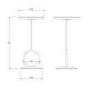Ver imagem 4 de Mesa de Apoio Lateral Canto Fanny Maior Madeira com Estrutura Metal