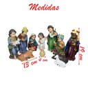 Ver imagem 5 de Decoração Natal Enfeite Presépio Baby Natalino Resina 11 Peças