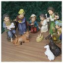 Ver imagem 4 de Decoração Natal Enfeite Presépio Baby Natalino Resina 11 Peças
