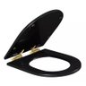 Assento Poliéster Slow Close com Protekto 237 Ébano/Gold - 1
