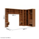 Ver imagem 4 de Guarda-Roupa Modulado 8 Peças 10 Portas Arani CabeCasa MadeiraOriginals